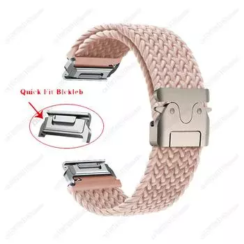 20мм 22мм 26мм Плетеный нейлоновый ремешок для Garmin Fenix 7S 6S 5S 7 7X 6 6X Pro 5 5X Эластичный браслет для запястья Garmin EPIX Enduro 20mm For Garmin