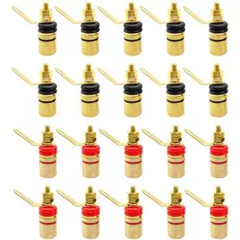 20pcs 4mm Amplifier Speaker Terminal Binding Post Socket Connector