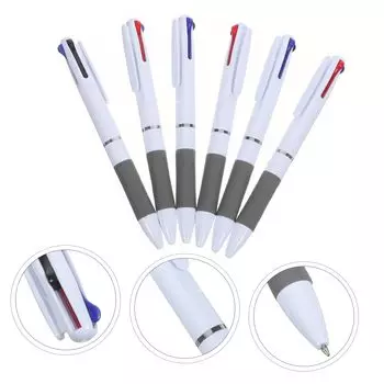 20Pcs Ballpoint Pen Kawaii Silica 3 Colors Ink Black Blue Red Ball Pens for Writing Kids Students Gift Stationery Mix Colors x20