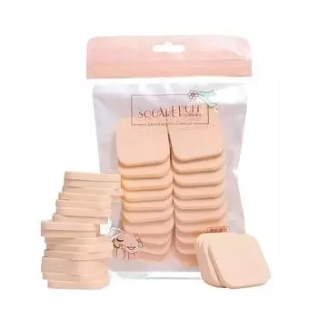 20Pcs Bb Cream Foundation Puff Wet And Dry Use Set Beauty Cosmetic Tool Makeup Sponge Facial Sponges Powder Puff Soft 20PCS