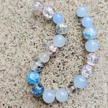 20pcs Bead DIY Handmade Bead Jewelry Scattered Beads And Mixed Beads синий