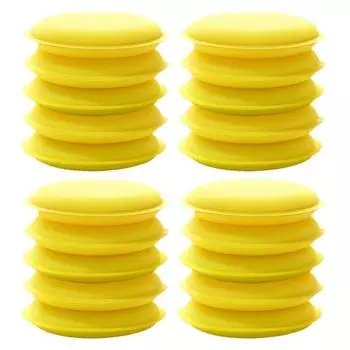 20 шт., автомобильный круглый восковой полироль, восковая пена, губка-аппликатор, подушечки 10 см, чистящая губка, чистящая мойка, инструмент для мытья автомобиля