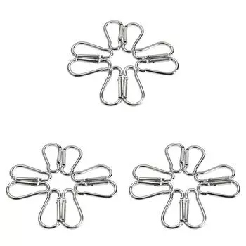 20pcs Carabiner Clip Quick Attached Backpack Keychain Buckle for Outdoor Camping