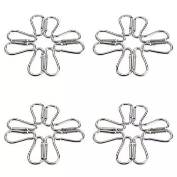 20pcs Carabiner Clip Quick Attached Backpack Keychain Buckle for Outdoor Camping