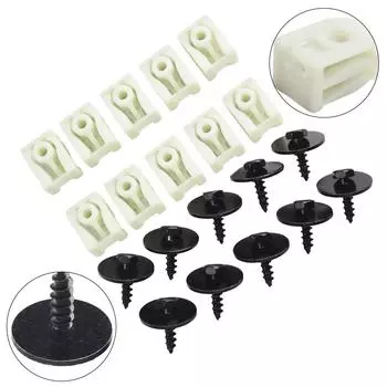 20pcs Clip Black +White Front Rear Fender 07147311312 07149213164