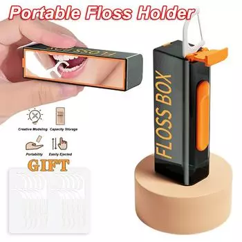 20PCS Dental Floss Dispenser Containing 10Pcs Floss Dental Floss Storage Box Auto Refillable Oral Hygiene Care Floss Pick