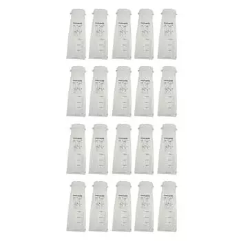 20pcs Disposable Vomit Bag Leakproof Motion Sickness Nausea Bag Travel Emesis Bag for Car White