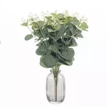 20pcs Eucalyptus Artificial Plants Table Artificial Flowers Home Decor Ornament Wedding Silk Cloth DIY Hotel Meeting Nordic