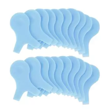 20 шт. Щеточка для подтяжки ресниц Y-образная расческа для наращивания ресниц щипцы для завивки ресниц противоскользящий инструмент для завивки ресниц(синий )