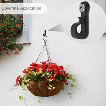 20pcs Hook Home Christmas Halloween Light Hook with Cross Screw Plant Hanging Basket Party Decoration Wall Hanging Accessories чёрный
