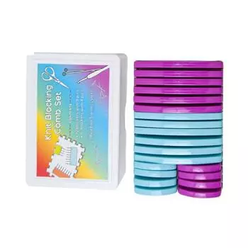 20Pcs Knit Blocking Tool & Pin Set 2 Size Knit Blocking Combs for Crochet & Knitting Project, Sewing, Needlework Project