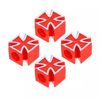 20pcs/lot Car Styling Car Wheel Tyre Stem Air Caps Cross Style Car Tire Air Valve Cap Covers for Bicycle Motorcycle Universal