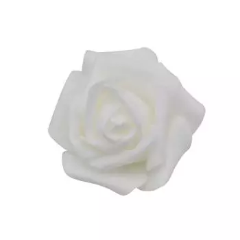 20pcs/lot Handmade 6cm Artificial Foam Roses PE Foam Rose Flower Head DIY For Wedding Home Festival Decorative Flowers scrapbook белый