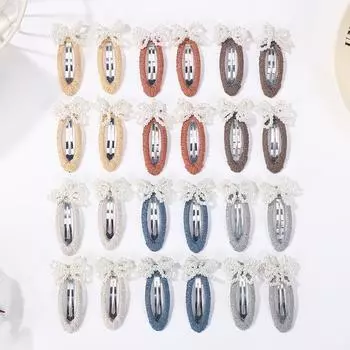 20PCS/lot random pearl hairclip for girls lovely hair bangs side clip fresh sweet alloy BB hairgripes kids hair accessories