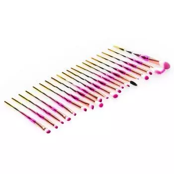 20Pcs Make Up Brushes Eyeshadow Eyebrow Concealer Soft Cosmetic Makeup Brush Set