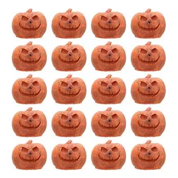 20pcs Miniature Pumpkin Figurines Mini Resin Pumpkin Ornaments Garden Grimace Pumpkin Miniature Land
