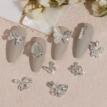 20 шт. Украшения для ногтей креативной формы, устойчивые к выцветанию, бабочки, блестящие украшения для маникюра, подарок на день рождения 2