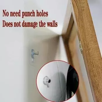 20pcs Non-Marking Punch-Free Screw Stickers Wall Picture Hook Self Adhesive Nails Wall Hooks Kitchen Bathroom Accessories