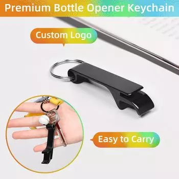 20Pcs Portable Beer Bottle Openers Aluminum Bottle Openers Keychain Bottle Opener Soda Beverage Bottle Opener for Party Wedding