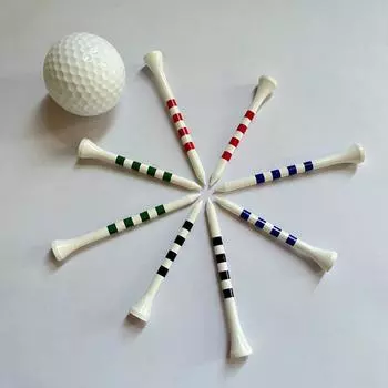 20Pcs Professional Golf Ball Holder with Stripe Golf Practice Tees Golf Tee Set Golf Accessories 83mm красный
