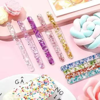 20Pcs Reusable Ice Cream Sticks Acrylic Popsicle Sticks Creamsicle Cakesicle Cake Candy Pop Sticks Ice Lollies DIY Crafts