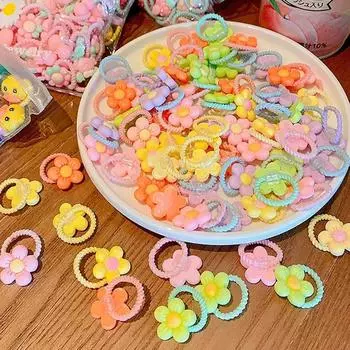 20Pcs/Set New Cute Bowknot Headbands Girls Elastic Hair Bands Hair Accessories for Kids Cartoon Bows Headwear Ornaments Gift