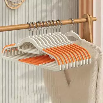 20pcs Set Non-slip Plastic Hangers, Strong and Durable, Rotating Hook Hanger, Spring and Summer Home Clothes Drying and Storage and Organization