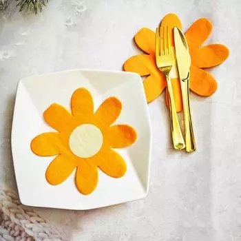 20Pcs/Set White Daisy Flower Paper Napkins Party Disposable Tissues Towel Baby Shower Wedding Decoration