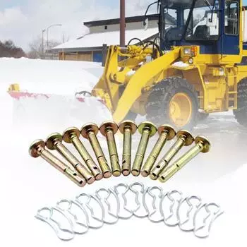 20 шт. набор срезных штифтов, устойчивый к изгибу металлический штифт с высокой плотностью подходит для снегоочистителей, заменяет