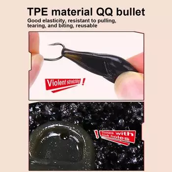 20Pcs Snail Soft Bait Fishing Boilies Bait Realistic Snail-shaped Boilies Floating Bait for Carp Hair Zig Rig Method Feeder