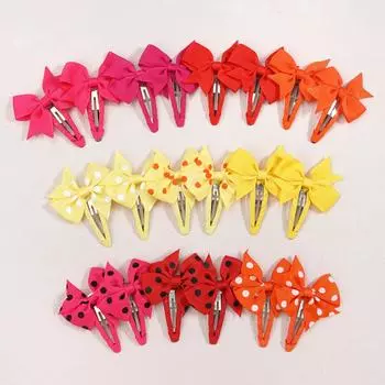 20pcs Snap Hair Clips with Bows Boutique Grosgrain Ribbon 2 Inch Hair Bows No Slip Hair Barrettes for Infant Toddlers Baby Girl
