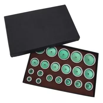 20Pcs Watch Dies Set 20 to 58mm Sturdy Watch Press Die Kit Back Case Press Die for Watch Repair