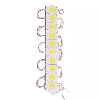 20pcs Waterproof Led Module Luminous Hard Strip Bar Light Backlight Modules Truck Side Marker warm white-12V