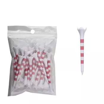 20Pcs with Stripe Golf Ball Holder 70/83mm Golf Practice Tees Colorful Golf Tee Set Golf Training 83mm