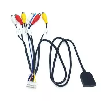 20pin Interface Aux In/Out Cable with Sim Slot for Android Radio Stereo Player