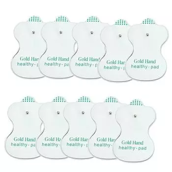 20шт белые электродные подушечки для десятков акупунктурных цифровых терапевтических массажеров One Size белый