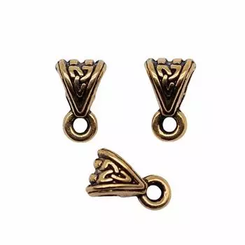 20шт Бусины Под залог Ювелирных Компонентов Аксессуары Античное Золото Цвет Цинковый Сплав 9X5X5мм