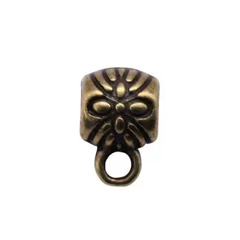 20шт Бусины Подвеска для телефона цвет античная бронза 8х5х5мм