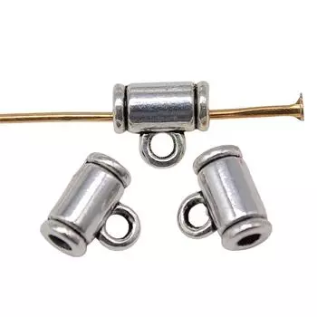 20шт Бусины Залог Ювелирных Компонентов Аксессуары Античное Серебро Цвет Цинковый Сплав 8X7X4мм