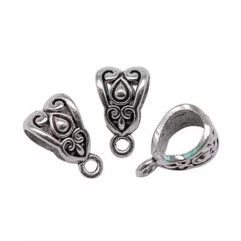 20шт Бусины Залог Ювелирных Компонентов Аксессуары Античное Серебро Цвет Цинковый Сплав 13X8мм