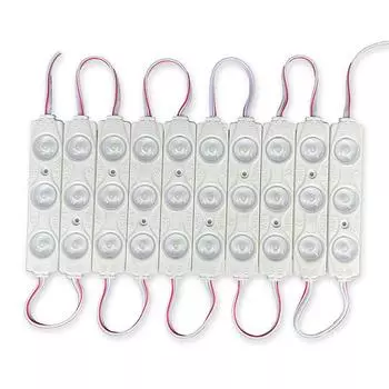 20шт DC12V SMD 3 светодиодный модуль водонепроницаемый IP67 декоративная лампа с жесткой полосой