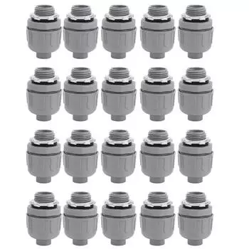 20шт герметичный соединитель 3/4 дюйма NPT неметаллические гибкие электрические фитинги для кабелепровода для дома