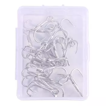 20шт/КОРОБКА полный набор рыболовных крючков коробка комплект нержавеющая тройная рыболовные крючки море для пресноводных соленых окровавленный крючок