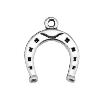 20шт Подвески Подвески Античное Серебро Цвет Цинковый Сплав 16X13мм