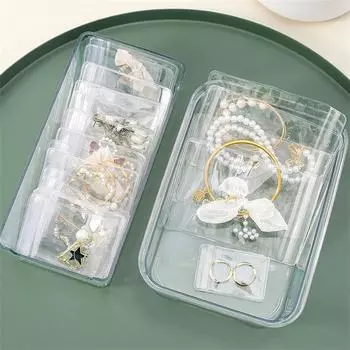 20шт прозрачная шкатулка для драгоценностей водонепроницаемая и влагостойкая сумка для хранения герметичное окно антиокислительная 4*6cm