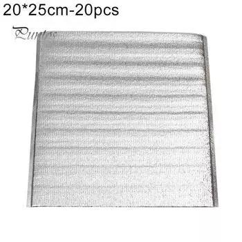 20шт сумка для обеда термоизоляция алюминиевая фольга одноразовая сумка для доставки еды 20*25cm