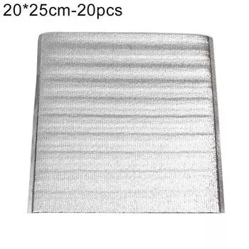 20шт сумка для обеда термоизоляция алюминиевая фольга одноразовая сумка для доставки еды 20*25cm