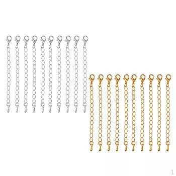 20шт. Удлинители для ожерелья Фурнитура для изготовления ювелирных изделий 75 мм