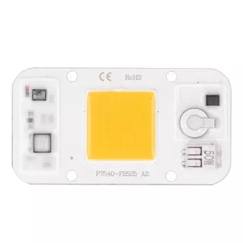 20W30W50W 220V LED COB Chip Lamp Panel WeldingFree Белый теплый свет Полный спектр(Теплый свет 50 Вт)