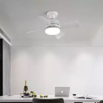 20W Ceiling Fan Light with Remote Control Smart Wireless Fan Lights for Living Room Study Household Use Decorative Lighting